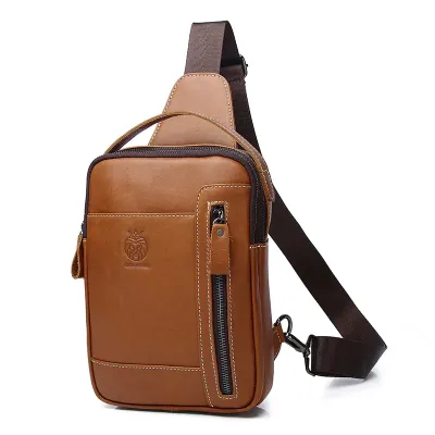 LUXURY BROWN CHEST BAG